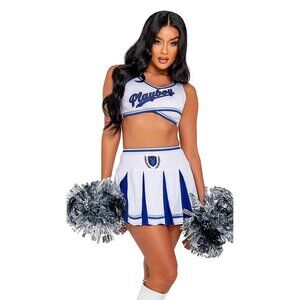 NEW Playboy Cheer Squad Costume SZ Small Halloween Role Play MSRP $87
